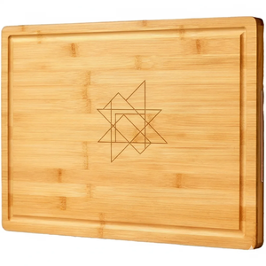 Ensemble de planches à fromage en bois naturel pour la cuisine |   Planche à découper, à servir et à couper polyvalente, rectangulaire, durable et facile à nettoyer - Product Image 2