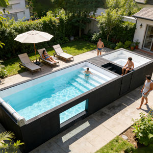 Piscine hors sol de 20 pieds avec pompe filtrante pour usage familial, jardin, hôtel ou complexe hôtelier - Product Image 2