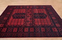Handgemachte antike hohe türkische Oushak Wolle Teppich Rotwein chinesische Art Deco Blumen für Wohnbereich 8x10 10x14 12x15 Enthält Sets