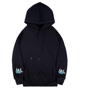 เสื้อฮู้ดปักแบบสวมหัวของผู้ชายสีทึบดีไซน์ใหม่ราคาถูกสำหรับฤดูหนาว - Product Image 1