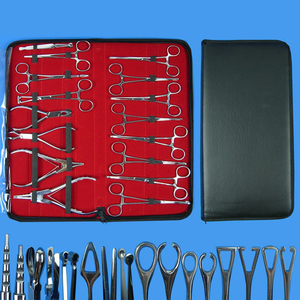 Kit d'outils de perçage corporel en gros de 16 pièces, kit d'outils de perçage pour oreilles et nez, pinces, forceps avec ensemble en cuir - Product Image 2