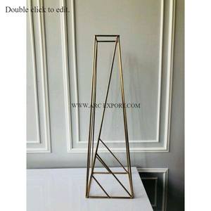 Centros de mesa Decoración de mesa Soportes Harlow Vintage Color plata y oro Metal y cristal Estilo Hogar y decoración de boda Soporte - Product Image 5