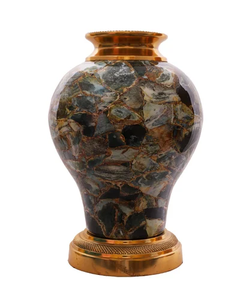 แจกันทองเหลืองสีดำและสีคลาสสิกสำหรับจัดงานแต่งงานปาร์ตี้ตกแต่งบ้านแจกันโลหะสุดสร้างสรรค์ - Product Image 2