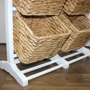 Artex Dong thap 3ชั้นชั้นนิตยสารไม้ออแกไนซ์น้ำผักตบชวาสานตะกร้าจัดเก็บของสำหรับโฮมออฟฟิศโมเดลเวียดนาม - Product Image 5