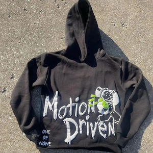 Sweat à capuche oversize avec bande latérale blanche contrastée, design tendance à blocs de couleur, mode streetwear d'hiver, uni teint - Product Image 2