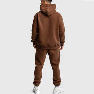 Venta al por mayor pantalones de chándal de ajuste de gran tamaño cómodos y duraderos para correr a diario con cintura Joggers logotipo personalizado algodón 400gsm chándales hombres, s - Product Image 2