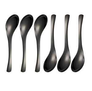 Mirrored Steel <b>Flatware</b> <b>Set</b> Gift Stainless Steel 6-Pieces Food Grade Table Spoon Restaurant Hotel Luxury <b>Flatware</b> <b>Set</b> - Product Image 3