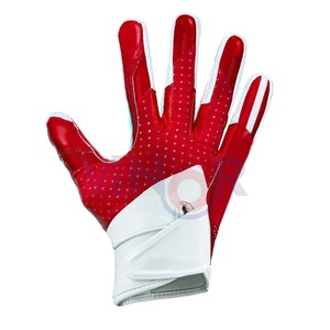 Recién llegado Guantes de receptor de fútbol americano ligeros de dedo completo Guantes deportivos transpirables multifuncionales de moda de equipo - Product Image 2