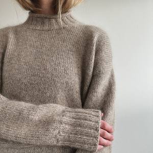 Alphatek Premium Quality Anti-Shrink Winter Knitted Grey Unisex Pulls en laine/polyester épais OEM Custom Supplier pour les marques - Product Image 3