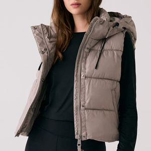 Chaleco Acolchado Grueso sin Mangas con Logotipo Personalizado para Hombre, Chaqueta de Invierno Informal Tejida de Alta Calidad al por Mayor - Product Image 2