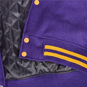 Chaqueta Universitaria Varsity de Calidad Superior de Fabricante OEM, Parches Bordados Personalizados, Mangas de Cuero PU, Chaqueta de Invierno - Product Image 6