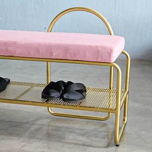 KG68057 Silla para Cambiar Zapatos de 100x32x60cm con Cojín Tapizado para Muebles de Sala de Estar - Product Image 4