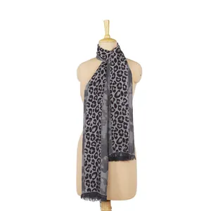 Woman Girls Dealy Wear Casual Stoles Scarf Top Selling Made In India Luxury Organic Leopard Print Jacquard Scarves