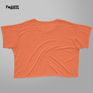 Haut court luxueux de qualité supérieure pour bébé fille t-shirts confort et élégance tissu solide couleurs et logo personnalisés écologiques coupe ajustée - Product Image 2