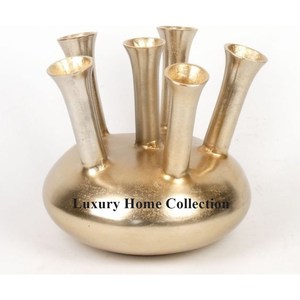 Jarrón de Metal para Boda, Centros de Mesa, Suministros Decorativos para Fiestas, Soporte de Exhibición de Flores Artificiales y Florero, 6 Floreros - Product Image 1