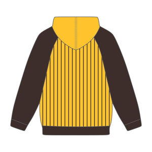 Sudadera con Capucha Iota Phi Theta, Año de Fundación 1963, Dorada, Marrón, con Rayas Finas, Ropa de Fraternidad Griega, Divine Nine HBCU - Product Image 3