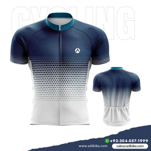 Camiseta de ciclismo personalizada para hombre con mangas cortas, camisetas sublimadas de secado rápido, nombre del equipo OEM, MOQ bajo, precio de 50 piezas - Product Image 4