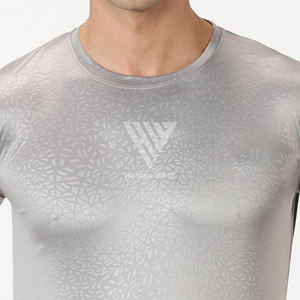 Camisetas Deportivas con Logotipo Personalizado para Gimnasio, Ropa Deportiva para Correr, Cuello en V, Manga Corta, Ajuste Entallado, Manga Larga - Product Image 6