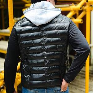Venta Directa de Fábrica, Chaleco Acolchado con Cremallera Personalizado, Transpirable, de Alta Calidad, Informal, para Hombre, para Invierno, 100% - Product Image 1