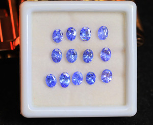 Piedra preciosa de tanzanita genuina forma ovalada 3mm - 5mm piedra de tanzanita facetada semipreciosa mejor para hacer joyas - Product Image 2