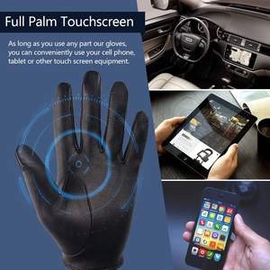 Gants de moto en cuir pour hommes 2025 Gants en peau de mouton Gants de conduite en cuir pour hommes avec écran tactile - Product Image 4