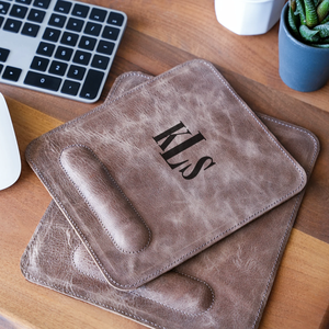 Repose-poignets personnalisé pour clavier, grand tapis de souris, tapis de bureau en cuir, monogramme personnalisé, cadeau d'anniversaire, décoration de bureau, organisateur de bureau - Product Image 4