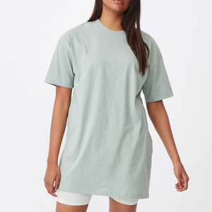 180gsm ผ้าฝ้าย100% โลโก้ที่กำหนดเองพิมพ์ว่างเปล่าเสื้อยืดขายส่งธรรมดาผู้หญิงเสื้อยืด - Product Image 3