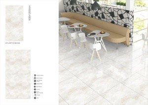 Alecia Verde 600x1200mm Carreaux de marbre super blanc brillant 60x120cm Porcelaine 20mm pour hall extérieur Salle de bain Brique réfractaire asiatique - Product Image 3