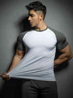 T-shirt décontracté confortable pour homme, col rond, 100% coton, de haute qualité, durable, respirant, 220g, manches courtes, imprimé lettres