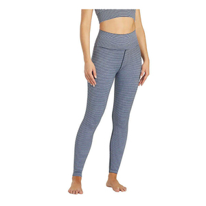Pantalons de yoga à taille haute pour femmes avec logo personnalisé, vêtements de sport actifs, effet push-up, compression élastique, sans couture, serrés, décontractés - Product Image 6