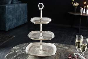 แท่นวางเค้กอลูมิเนียม5ชั้นดีไซน์โบราณ, อุปกรณ์อบกระจกขัดเงาเครื่องครัวและร้านอาหาร - Product Image 3