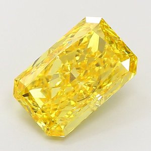 Diamante Radiante de 3.53ct VS2, Color Amarillo Intenso, Cultivado en Laboratorio - Product Image 1