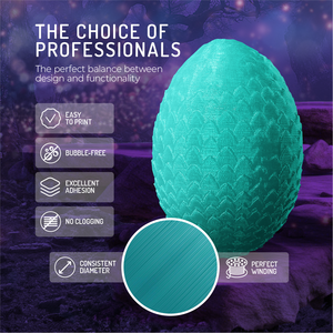 Filament d'imprimante 3D WINKLE PETG Crystal 1,75 mm 1 kg FDM Haute résistance aux chocs Fabriqué en Europe Tolérance 0,05 mm Buse 220-240 - Product Image 4