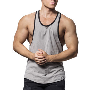 Camiseta Deportiva Informal sin Mangas de Marca Propia, 100% Algodón Lavado y Deslavado, Camiseta Deportiva Atlética para Hombre - Product Image 4