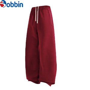 Pantalons de survêtement épais et chauds de qualité supérieure, lavés à l'acide, surdimensionnés, avec logo personnalisé, tissu polaire personnalisé, style toile - Product Image 6