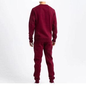 Sudadera ligera y sostenible para hombre, conjunto de dos piezas con logotipo personalizado, Otoño, cuello redondo, jogging, traje de Jogger, sólido, Invierno - Product Image 5