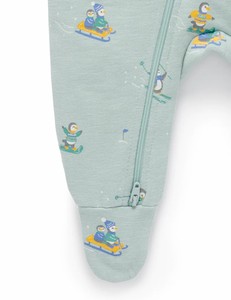 จั๊มสูทสองทางของเด็กทารกเสื้อผ้าคอตตอนออร์แกนิกมีซิป100% - Product Image 4