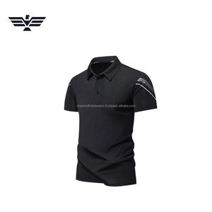 Camiseta Deportiva Personalizada de Color Sólido para Hombre |   Camiseta Deportiva de Manga Corta con Diseño de Bolsillo para Golf |   Algodón/Poliéster Formal Antiarrugas - Product Image 1