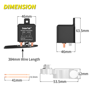 Interruttore di Disconnessione Batteria <span class=keywords><strong>Auto</strong></span> Elettrico 12V 200A <span class=keywords><strong>con</strong></span> <span class=keywords><strong>Telecomando</strong></span>, Clip per Batteria e Chiavi per Moto - Product Image 3