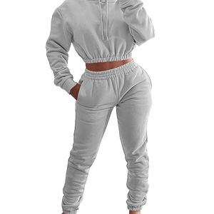 Colección 2024, conjunto de chándales deportivos para mujer, chándal con capucha y logotipo personalizado de alta calidad, último diseño al por mayor - Product Image 2