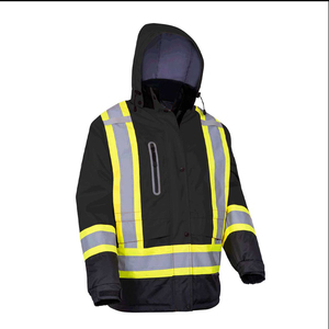 Chaqueta de Trabajo de Manga Larga Transpirable de Poliéster, Reflectante, Antibacteriana, de Alta Visibilidad, Chaqueta de Seguridad Moderna de Alta Visibilidad - Product Image 3