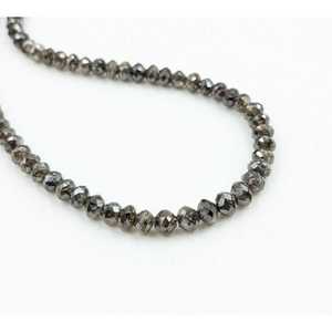 Perles Rondelles Facettées 100% Naturelles Champagne Scintillantes Diamants Libres 3-4.5mm Diamant Chocolat - Product Image 2
