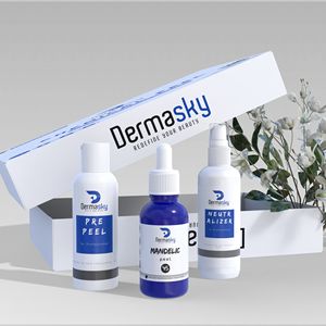2025 superventas Dermasky Mandelic Peel Kit de alta calidad estándar para blanquear la piel antienvejecimiento belleza exfoliación química para la cara - Product Image 1