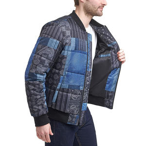 Chaqueta de bombardero con logotipo hecho a medida para hombre, chaqueta de bombardero de calidad a precio barato, chaqueta de bombardero de talla grande para hombre - Product Image 4