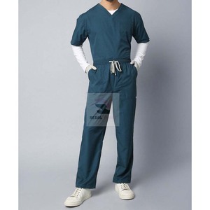 Juego de batas de hospital para hombre de tamaño personalizado de alta calidad, tela tejida, comodidad y estilo superiores - Product Image 4