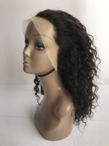 Peluca de Cabello Natural Rizado 100% Virgen de Templo Indio Camboyano de 16 Pulgadas, con Encaje HD 13x4, Cutícula Alineada, 250% de Densidad, Grado Superior 12A - Product Image 4