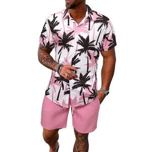 Moda informal cuello redondo estampado personalizado nuevos conjuntos cortos conjunto de dos piezas ropa de verano para mujer 2024 recién llegados conjunto de verano para mujer - Product Image 6