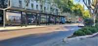 Kiosque publicitaire extérieur rectangulaire double face personnalisé PARYA ONE, abri d'arrêt de bus, boîte à lumière LED décorative en métal aluminium ISO