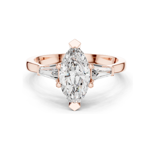 Anillo Solitario con Diamante de Laboratorio de 1.47 CT para Mujer, Claridad VVS-VS EF, Oro de 18KT, 14KT, 10KT y Plata 925, Oro Rosa, Amarillo, Blanco - Product Image 1