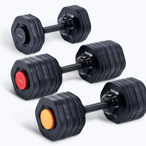 Mancuernas ajustables dropables de hierro fundido 23KG Taiwán Venta caliente Fitness interior 100lb mancuerna - Product Image 1